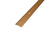 Dalsys Übergangsprofil zum Schrauben Übergangsschiene aus Aluminium eloxiert - Bodenleiste für Laminat- & Parket, Höhenausgleich für Fußböden, Türschwelle 90cm x 38mm G