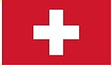 BGFint Schweiz Flagge Fahne Switzerland 150x90cm Stoff 100g/