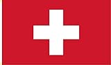 BGFint Schweiz Flagge Fahne Switzerland 150x90cm Stoff 100g/