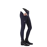 QHP Reithose Reitlegging Junior Kinder Eden Full Grip Navy, 19_Gr.:128