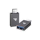 RAMPOW USB C Adapter, USB C auf USB 3.1 Gen 1, OTG C Adapter - Aluminium USB Typ C kompatibel für MacBook Pro 2016/2017, Nexus 5 X/6P, Samsung S9/S8/A5, Huawei und andere Geräte mit USB C- 2 Stück