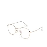 Vecien Blaulichtblockierende Brille, Metallrahmen Damen Computerbrille (Roségold)