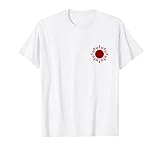 Japanische Sonne Flagge Fahne Logo Blume Sonnensymbol Rot T-S