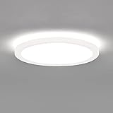 LED Deckenlampe Bad IP44 Indirektes Licht rund 15W neutralweißes Licht 230V Aufputzlampe Deckenleuchte Leuchte VID