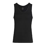 UnsichtBra Unterhemd Kompressionsshirt Herren | Mikrofaser Laufshirt Sportshirt Running Jogging Fitness Gym | Männer Shapewear Bauchweg Shirt Weiss (sw_3003)(Schwarz, S-M)