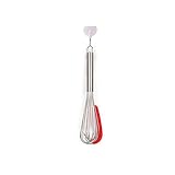 Hanpiyig Schneebesen Wmf, Ausgewählter hochwertiger Edelstahl, Ballon Ei Whisks mit Edelstahl mit Silikonschab