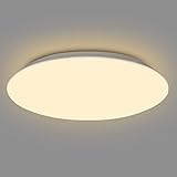 Badezimmer Lampe 12W,Deckenlampe Led Deckenleuchte Rund 3000K Warmweiß, Flimmerfreie Badleuchte IP44 Wasserfest Badlampe Decke,1020LM deckenleuchte für Badezimmer Küche Balkon Flur Schlafzimmer,Ø23