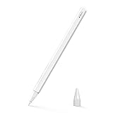 MoKo Stift Schutzhülle Kompatibel mit Apple Pencil 2. Generation, 1 Satz von Stift Halter und Erstaz Spitze für iPad Mini 6 2021, iPad Air 4. Gen. 2020, iPad Pro 11/Pro 12,9 2021/2020 - Weiß