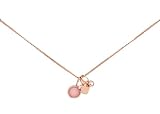 Fossil Damen Halskette Heart and Rose Quartz Neck