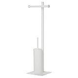 Sealskin Stand WC-Garnitur Tube, WC-Butler aus Metall, Farbe: Weiß