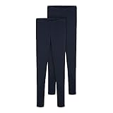 NAME IT Mädchen Nkfvivian 2p Noos Leggings, Dark Sapphire, 146-152 EU