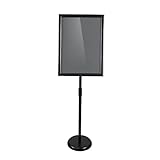 NeoMcc Werbeständer Kundenstopper Höhen- und Kippwinkel einstellbar A2 A3 A4 Posterständer Display-Board vertikal und horizontal einstellbar Werbehalter Infoständer (Color : Black, Size : 33x45cm)