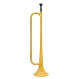 YGYGYG B Flache Bugle-Kavallerie-Trompete-Kunststoff Mit Mundstück Für Bandschulstudenten Anfänger Trompete (Color : Yellow)