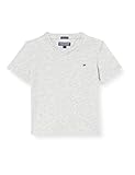 Tommy Hilfiger Jungen Boys Basic Vn Knit S/S T-Shirt, Grau (Grey Heather 004), 164 (Herstellergröße: 14)