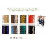 Wolle Boucle Wolle Schachenmayer 150 gr. 1 Knäuel= 1 Schal, mit Gratisanleitung und Satinband Farbe 86