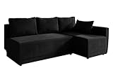 Eckcouch Zeles, Ecksofa mit Bettkasten und Schlaffunktion, Polsterecke Bettsofa, L-Form Sofa, Couch, Schlafcouch, Polsterecke (Mono 248, Seite: Rechts)