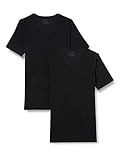 Schiesser Herren T-Shirt Unterhemd 2er Pack Doppelpack 95/5-173982, Größe Herren:9, Farbe:schw