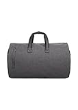 chenghuax Reisetasche Tragbare Großkapazität Klapptasche Aufbewahrungstitor Bag Reiseanzug Tasche (Color : Black Gray, Size : One Size)