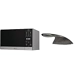 Bauknecht Chef Plus MW 49 SL/ 5in1-Multifunktionsmikrowelle / 800 W/25 L Garraum/Heißluft 1700 W/Quartz Grill 900 W & wpro CUT001 Kunststoffmesser für antihaftbeschichtete Pfannen und Töp