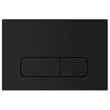 MYLAVABO Drückerplatte matt schwarz, passend für SIGMA Serie von Geberit, Duofix UP320 / (111300005), Betätigungsplatte 2-Mengen Spülung