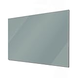banjado® Glas Magnettafel mit 4 Magneten - Magnetwand 120cm x 80cm mit Farbe Grau - Memoboard/Pinnwand magnetisch, beschreibbar, perfekt für die Küche - Magnetboard auch als Wandbild/W