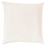 Decoper ® Mako-Satin Kissenbezug aus 100% Baumwolle | Atmungsaktiv & kuschelig weich | Farbe Champagner Creme Weiß | 1 teilig - 40 x 40