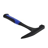FENGANS Campinghammer Rock Pick Hammer mit Flacher Tip-Schockreduzierung Griff Geologischer stratigraphischer Stahlhammer for das Arbeitshandwerkzeug (Color : 1)