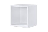 Regal weiß, Regalwürfel, Cube Weiss, Click System: Keine Schrauben und Düb