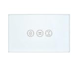 LITOSM Rolladenschalter WiFi- Vorhangschalter Touch Panel App Fernbedienung Elektrischer Rollladen Blind Sprachsteuerung Rolladen Smart Home (Color : 1)