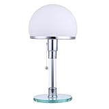 Bauhaus Tischlampe, nordische Moderne Studienschreibtisch liest LED-Tischlampe, glänzendes Glas Schlafzimmer Nachttischlampe, Dekoration Vertikale Lamp