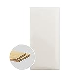 WENZHE Tapete Weiche 3D-Wandpaneele, Kollisionsvermeidung Selbstklebend Weiche Wandaufkleber, Anpassbar Kopfteil Kissen, Benutzt Für Wohnzimmer Schlafsaal, 4 Farben (Color : White, Size : 1pc)