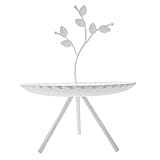 Cabilock Tortenständer Cupcake Ständer Obstteller Gebäck Muffin Obst Kuchen Dessert Teller Party Tortenetagere Kuchenständer Servierständer Nachmittagstee Geburtstag Hochzeit Babyparty Weiß