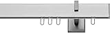 Innenlaufsystem Gardinenstange Square-LINE kantig, auf Maß - Aluminium - 320 cm 1-L