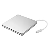 XWJSKJ External DVD Brennerantrieb USB 3.0 / Typ-C-optischer Laufwerk Slim Slot-In CD/DVD +/- RW Brenner Spieler USB C. Netzteil und Autokopfstütze (0 : 0, Color : Type C)