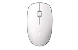 Rapoo M200 Silent kabellose Maus, Bluetooth und Wireless (2.4 GHz) via USB, Funkmaus, leise Tasten, 1300 DPI, weiß