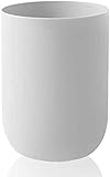 ALEXHAN Open Top Hochleistungs-Mülleimer, Runder Schlanker Waldbaket-Haus-Badezimmer-Küchen-Schlafsaal-Mülleimer Schlafzimmerbüro)/White/20 * 27Cm(8 * 11Inch)