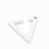 ASFD Schöne Wilde erschwingliche Neue Frauen Schönheit Europa Mode Persönlichkeit Metall Dreieck Anhänger Ohrringe Schmuck,Weiß