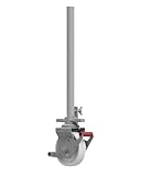 ALTEC 150 mm Rolle mit Doppelbremshebel und Stahlspindel | Rollfix® 2.0 | MySelf-Tower (4 Stück)