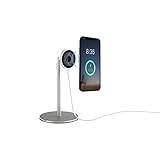 Magnetischer kabelloser Handy-Ständer, winkelhöhenverstellbar, 15 W, Schnelllade-Ständer für iPhone 12/12 Pro/Pro Max/12 Mini/X/11/11 Pro/8, Samsung Galaxy S+ (mit Magnetaufkleber)