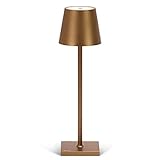 Stilosa - Dimmbare LED Akku-Tischlampe Indoor & Outdoor - Aufladbar - Warme Lichtfarbe - Für Innen und Aussen - Designer Tischleuchte mit USB-C Port - Dunkles G