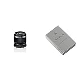 Olympus M. Zuiko Digital ED 30mm F3.5 Macro-Objektiv, geeignet für alle MFT-Kameras, schwarz & BLS-50 Li-Ion Akku (für OM-D E-M10, E-M10 Mark II/Mark III, Stylus 1/1s, E-4xx, E-6xx)