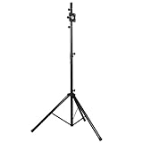 joyionic Mobiler Dartständer Dart-Zubehör Höhenverstellbar ca. 140 – 195 cm, Dreibein-Ständer Belastbar mit 5 kg, 120 x 120 x 200 cm, Schw