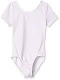 Amazon Essentials Short-Sleeve Dance Leotard dresses, weiß, 4T