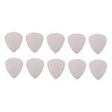 sharprepublic 10 Stück Gitarrenplektren, Edelstahl, Multipack Langlebige Fingerkuppenschützer Plektrum für Bässe Helle, lebendige Klänge Langlebige Uk