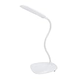 Kuuleyn LED-Schreibtischlampe, USB Flexible, augenschonende Tischlampe Tisch-Nachttisch-Touch-Schalter LED-dimmbares Lese-L