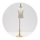HAIPENG Kinder Schneiderpuppe Torso Büste, 105-168cm Höheneinstellung Armlos Schneider Büste, Dummy-Modell Für Kleidung Realistische Anzeige, Holzsockel, 4 Größ