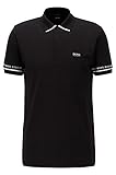 BOSS Herren Paddy 1 Piqué-Poloshirt aus Pima-Baumwolle mit Logo-D