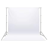 Neewer 3 x 3,6M PRO Photo Studio Stoff Faltbarer Hintergrund für Fotografie, Video und Fernsehen (NUR Hintergrund) - Weiß