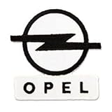 Opel Motorsport Logo 10,0 cm Aufnäher, bestickt, zum Aufbüg