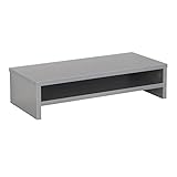 Monitor-Ständer 54 x 26 x 14 cm Grau – Schreibtisch Bildschirm-Erhöhung FS0114-PL von RICOO